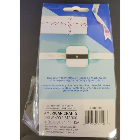 We R Memory Keepers PrintMaker White Cotton Ribbon-25mm X 10yd -60000098 - Picture 2 of 2